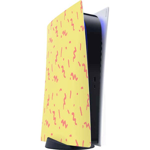 Yellow Spring PS5 Digital Edition Console Skin