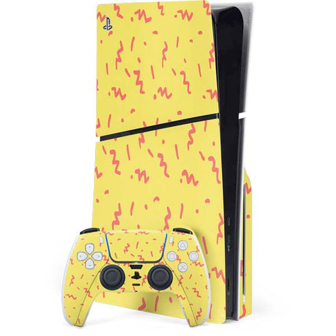 Yellow Spring PS5 Slim Disk Bundle Skin