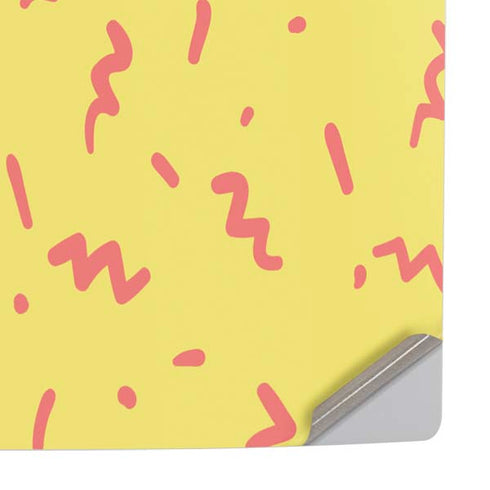 Yellow Spring PS5 Slim Digital Edition Console Skin