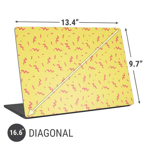 Yellow Spring Universal Laptop 16.6in (13.4 x 9.7in) Skin