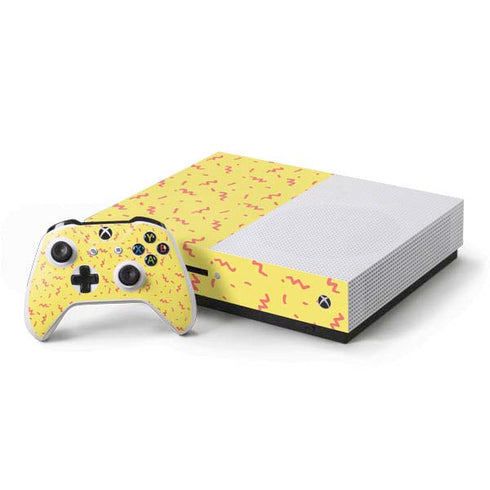 Yellow Spring Xbox One S Console and Controller Bundle Skin