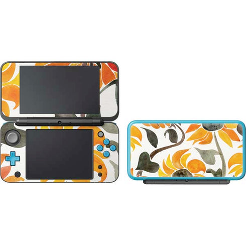 Cat Coq Yellow Sunflower Nintendo 2DS XL (2017) Skin