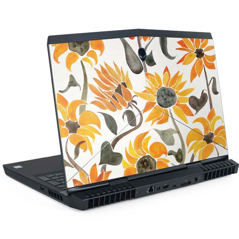 Yellow Sunflower by Cat Coq Dell Alienware Skin