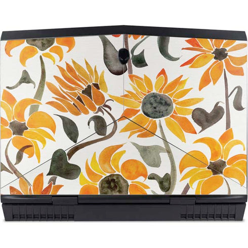 Yellow Sunflower by Cat Coq Dell Alienware Skin