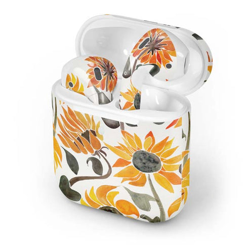 Cat Coq Yellow Sunflower Apple AirPods 2 Skin