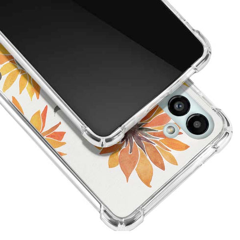 Cat Coq Yellow Sunflower Galaxy A13 5G Clear Case