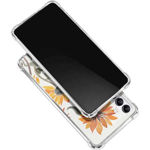 Yellow Sunflower by Cat Coq Galaxy A15 5G Clear Case
