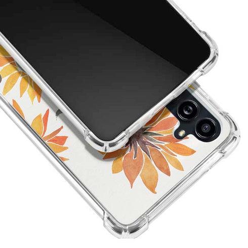 Yellow Sunflower by Cat Coq Galaxy A54 5G Clear Case