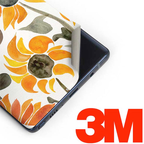 Cat Coq Yellow Sunflower Galaxy Note 9 Skin