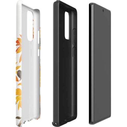 Cat Coq Yellow Sunflower Galaxy Note20 5G Pro Case