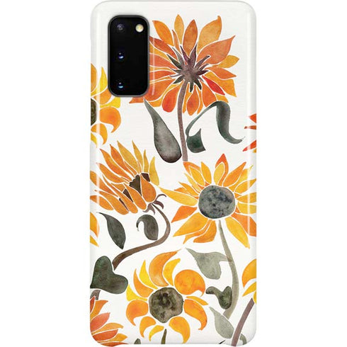 Cat Coq Yellow Sunflower Galaxy S20 Lite Case