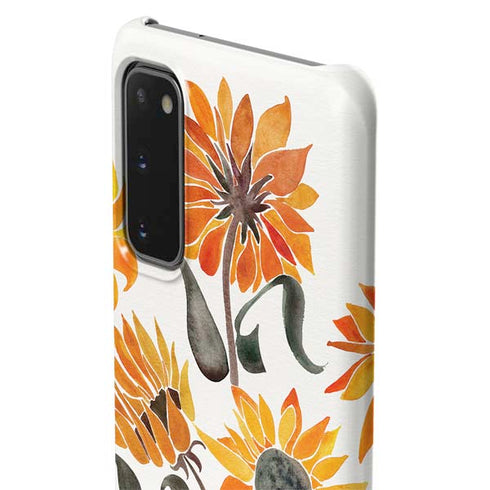 Cat Coq Yellow Sunflower Galaxy S20 Lite Case