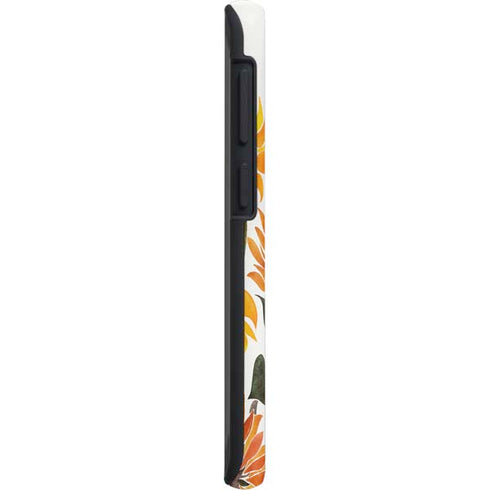 Cat Coq Yellow Sunflower Galaxy S20 Plus Pro Case
