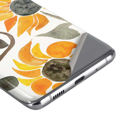 Cat Coq Yellow Sunflower Galaxy S20 Ultra 5G Skin