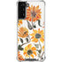 Cat Coq Yellow Sunflower Galaxy S21 Plus 5G Clear Case
