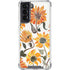 Cat Coq Yellow Sunflower Galaxy S22 Clear Case