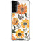 Cat Coq Yellow Sunflower Galaxy S22 Plus Clear Case