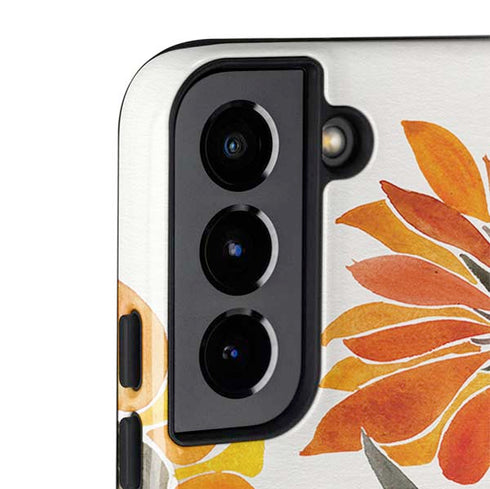 Cat Coq Yellow Sunflower Galaxy S22 Pro Case