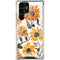 Cat Coq Yellow Sunflower Galaxy S22 Ultra Clear Case