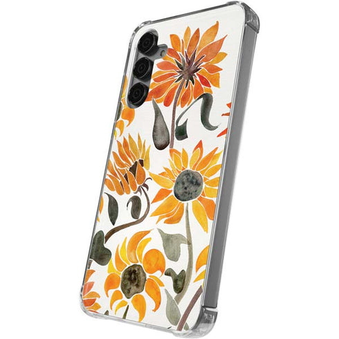 Yellow Sunflower by Cat Coq Galaxy S24 Plus Clear Case
