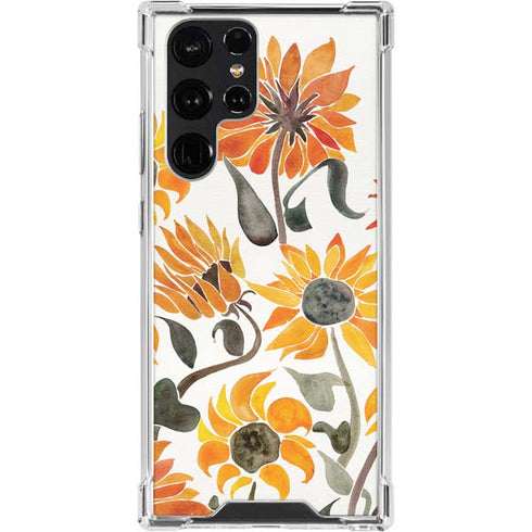 Yellow Sunflower by Cat Coq Galaxy S24 Ultra Clear Case