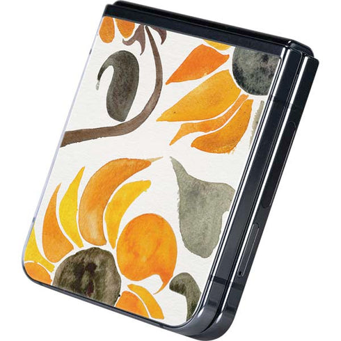 Yellow Sunflower by Cat Coq Galaxy Z Flip5 5G Skin
