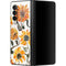 Cat Coq Yellow Sunflower Galaxy Z Fold3 5G Skin