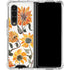 Cat Coq Yellow Sunflower Galaxy Z Fold4 5G Clear Case
