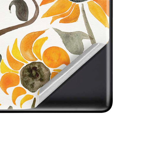 Cat Coq Yellow Sunflower Google Pixel 6 Skin