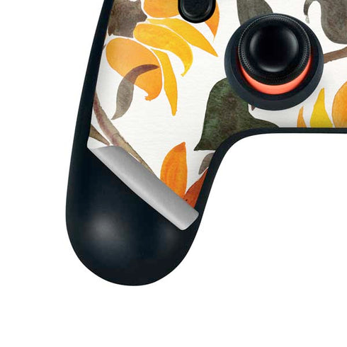 Cat Coq Yellow Sunflower Google Stadia Controller Skin
