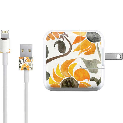 Cat Coq Yellow Sunflower iPad Charger (10W USB) Skin