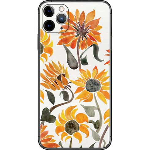 Cat Coq Yellow Sunflower iPhone 11 Pro Max Skin