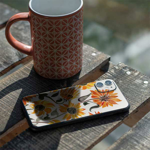 Cat Coq Yellow Sunflower iPhone 11 Skin