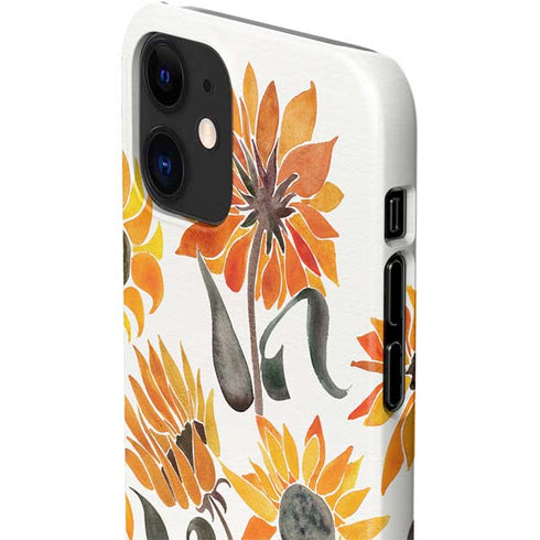 Cat Coq Yellow Sunflower iPhone 12 Mini Lite Case