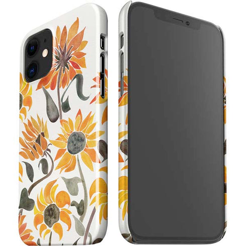 Cat Coq Yellow Sunflower iPhone 12 Mini Lite Case