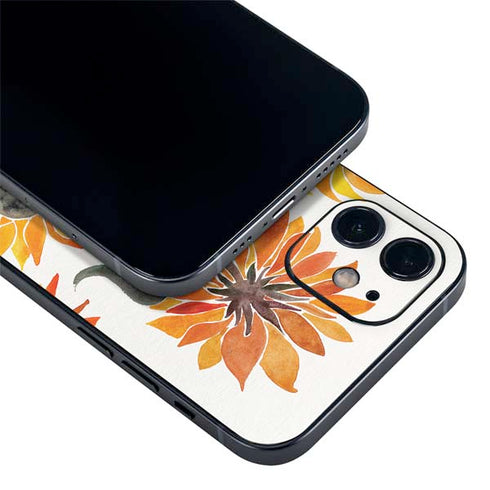 Cat Coq Yellow Sunflower iPhone 12 Mini Skin