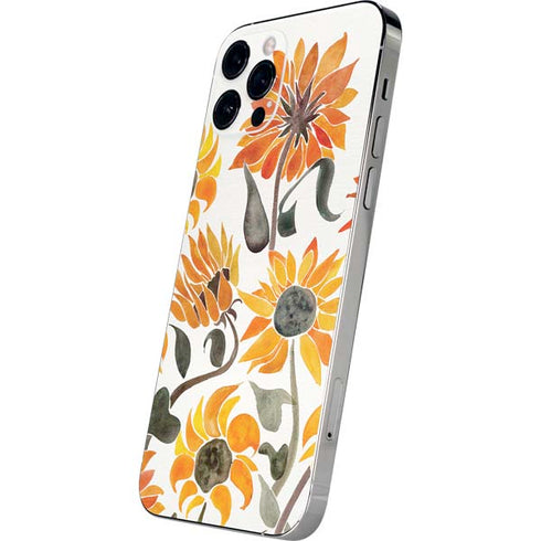 Cat Coq Yellow Sunflower iPhone 12 Pro Max Skin