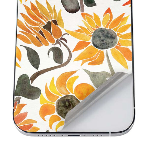 Cat Coq Yellow Sunflower iPhone 12 Pro Max Skin