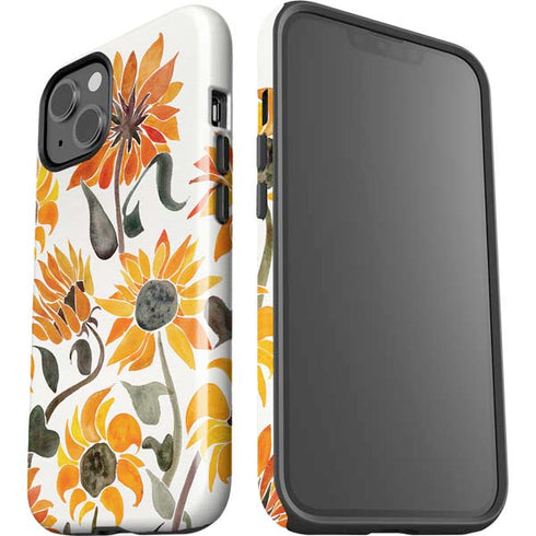 Cat Coq Yellow Sunflower iPhone 13 Impact Case