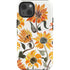 Cat Coq Yellow Sunflower iPhone 14 Impact Case