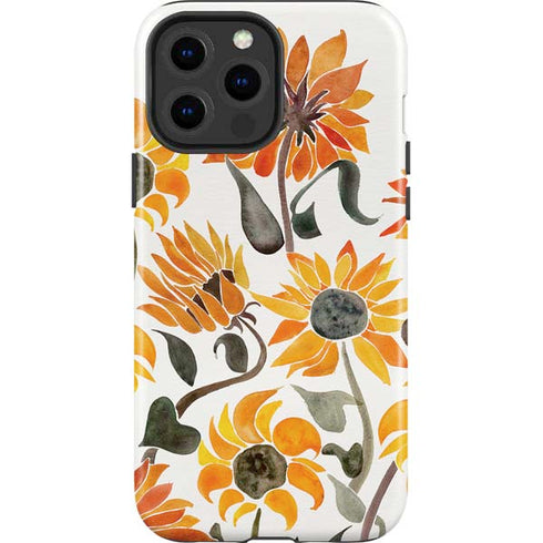Yellow Sunflower by Cat Coq iPhone 15 Pro Max Impact Case