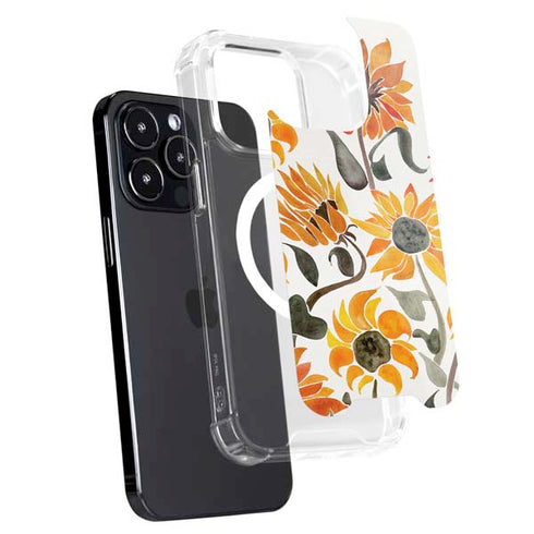 Yellow Sunflower by Cat Coq iPhone 15 Pro Max MagSafe Case