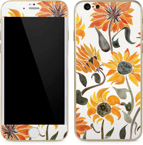 Cat Coq Yellow Sunflower iPhone 6/6s Skin