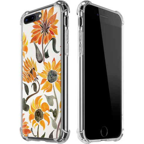 Yellow Sunflower by Cat Coq iPhone 7/8 Plus Clear Case