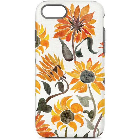 Cat Coq Yellow Sunflower iPhone 7 Pro Case