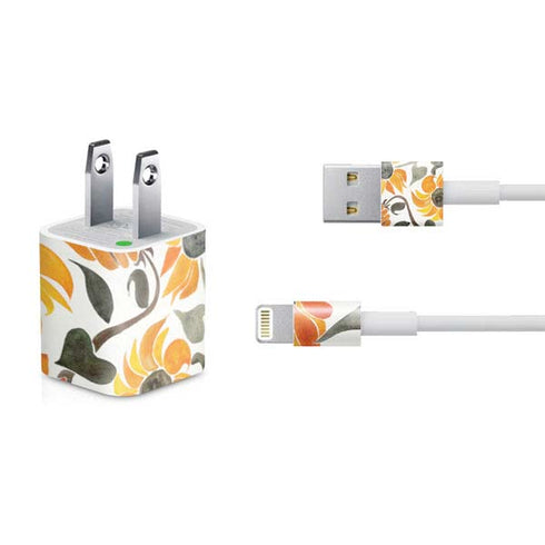 Cat Coq Yellow Sunflower iPhone Charger (5W USB) Skin
