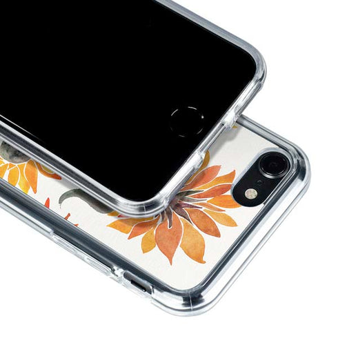 Cat Coq Yellow Sunflower iPhone SE (2nd & 3rd Gen) Clear Case