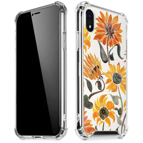 Yellow Sunflower by Cat Coq iPhone XR Clear Case