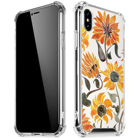 Yellow Sunflower by Cat Coq iPhone XS Max Clear Case