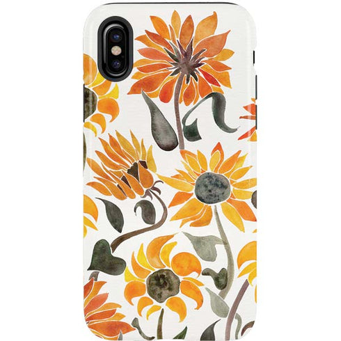Cat Coq Yellow Sunflower iPhone XS Pro Case